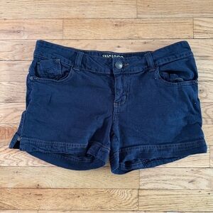 Indigo Dark Blue Jean Shorts, Size 6